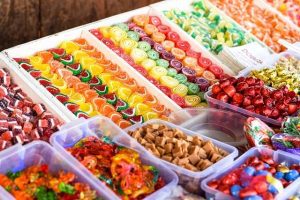 dulces para cumpleaños coloridos