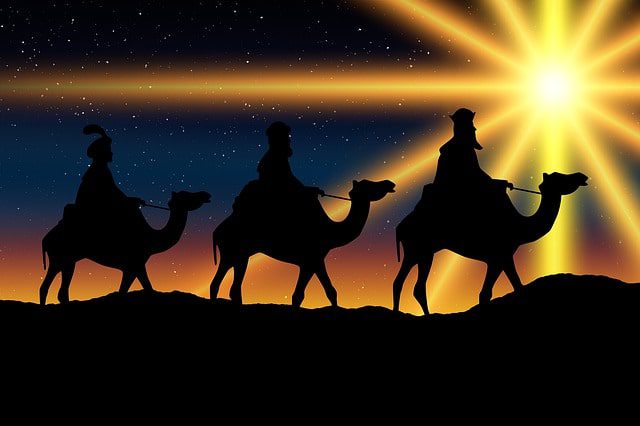 cabalgata de los reyes magos en familia