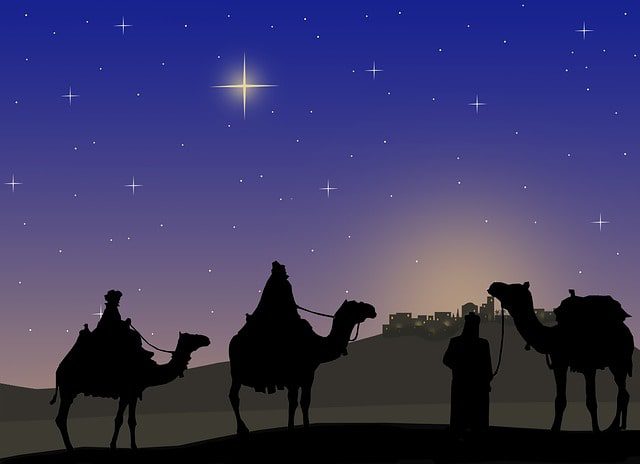 carroza de reyes magos natividad de Jesús