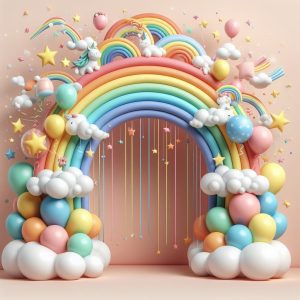 Arco iris decoración infantil