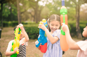 fiesta de agua infantil divertidas