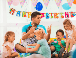 recreadores de fiestas infantiles niños felices