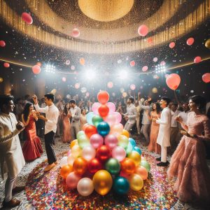 decoración fiesta para niños felices