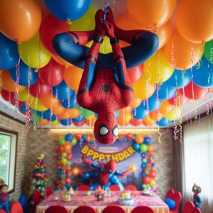 decoración spiderman fiesta infantil divertidos para niños