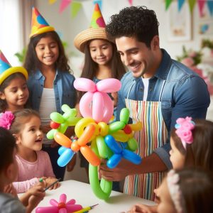 Globoflexia para Fiestas Infantiles para niños felices