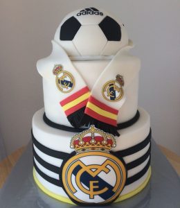 Pastel de cumpleaños del Real Madrid - futbol